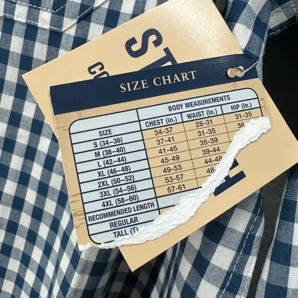 Blue Mountain Men's Stretch Casual Shirt XLT - Picture 6 of 6